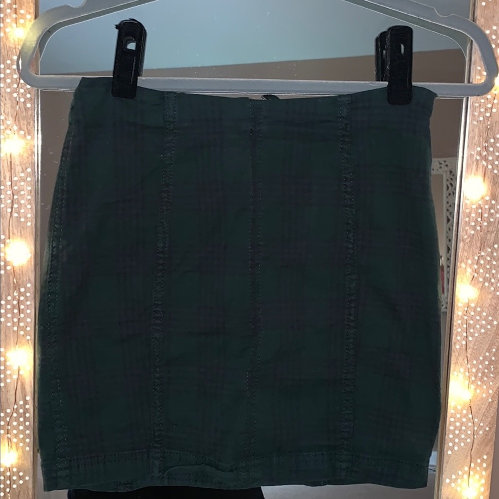 Free People Plaid Skirt